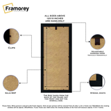Panoramic Picture Frame Backside View Poster Frame Highlighting it's Features