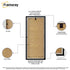  Panoramic Black Photo Frame Backside View Poster Frame Highlighting it's Features