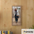Panoramic Copper Photo Frame Rockstar Style hanging on a wooden wall.