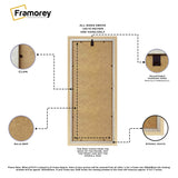 Panoramic Photo Frame Backside view Featuring it's parts