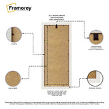 Panoramic Picture Frame Backside View Featuring it's parts