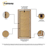 Panoramic Walnut Picture Frame Backside View Featuring it's part