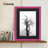 Antique Style Pink Picture Frame Wall Art Photo Frame With Black Mount