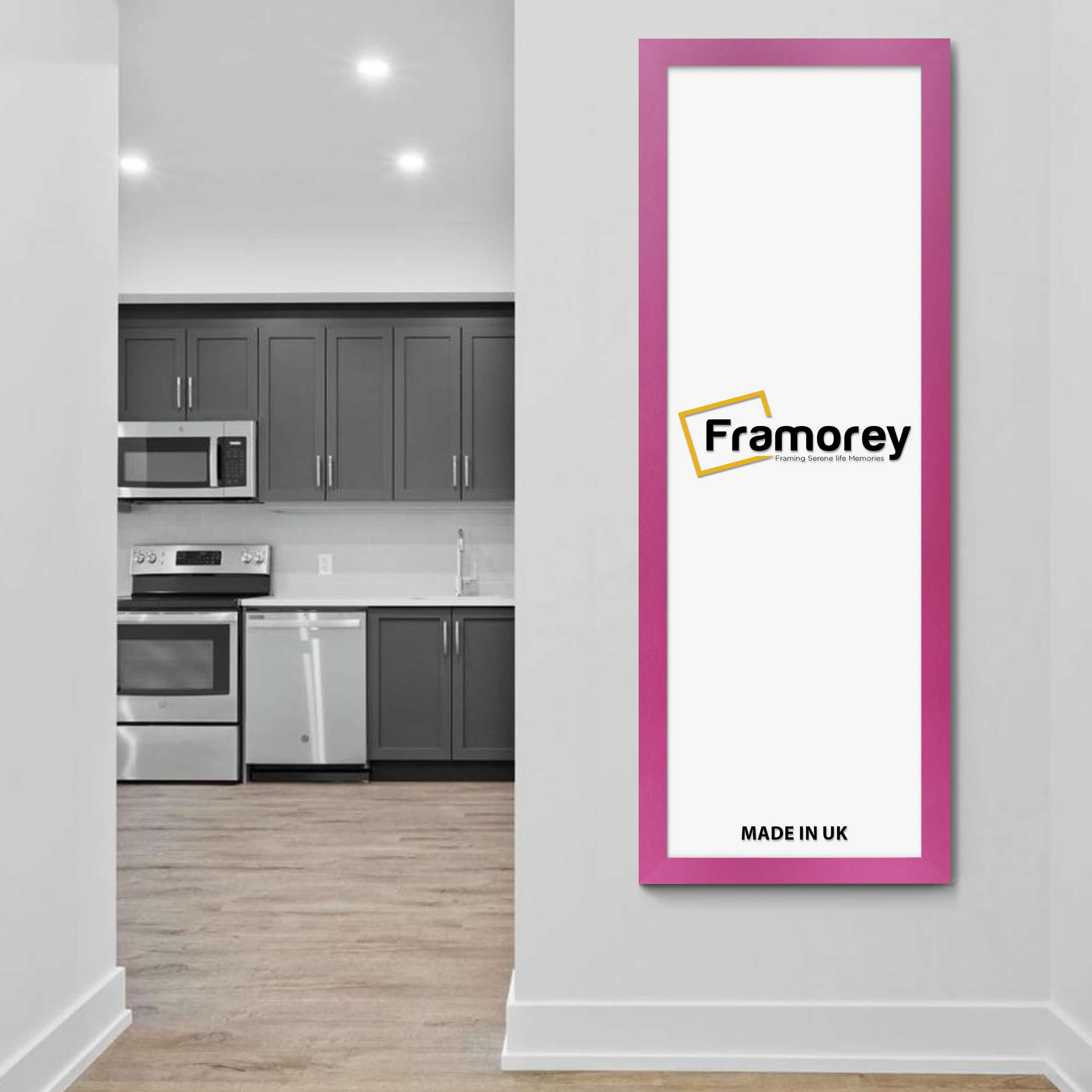 Panoramic Size Pink Picture Frames Wall Décor Frame