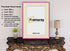 Thin Pink Photo Frame With Ivory Mount Flat Wooden Effect Picture Frame Maxi Art Poster Frames - FRAMOREY