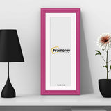 Antique Style Panoramic Pink Picture Frame Photo Frame With White Mount