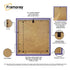 Square Size Thin Matt Purple Picture Frames With Ivory Mount
