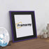 Square Size Thin Matt Purple Picture Frames With Black Mount