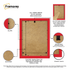 Red Picture Frame Wall Art Photo Frames