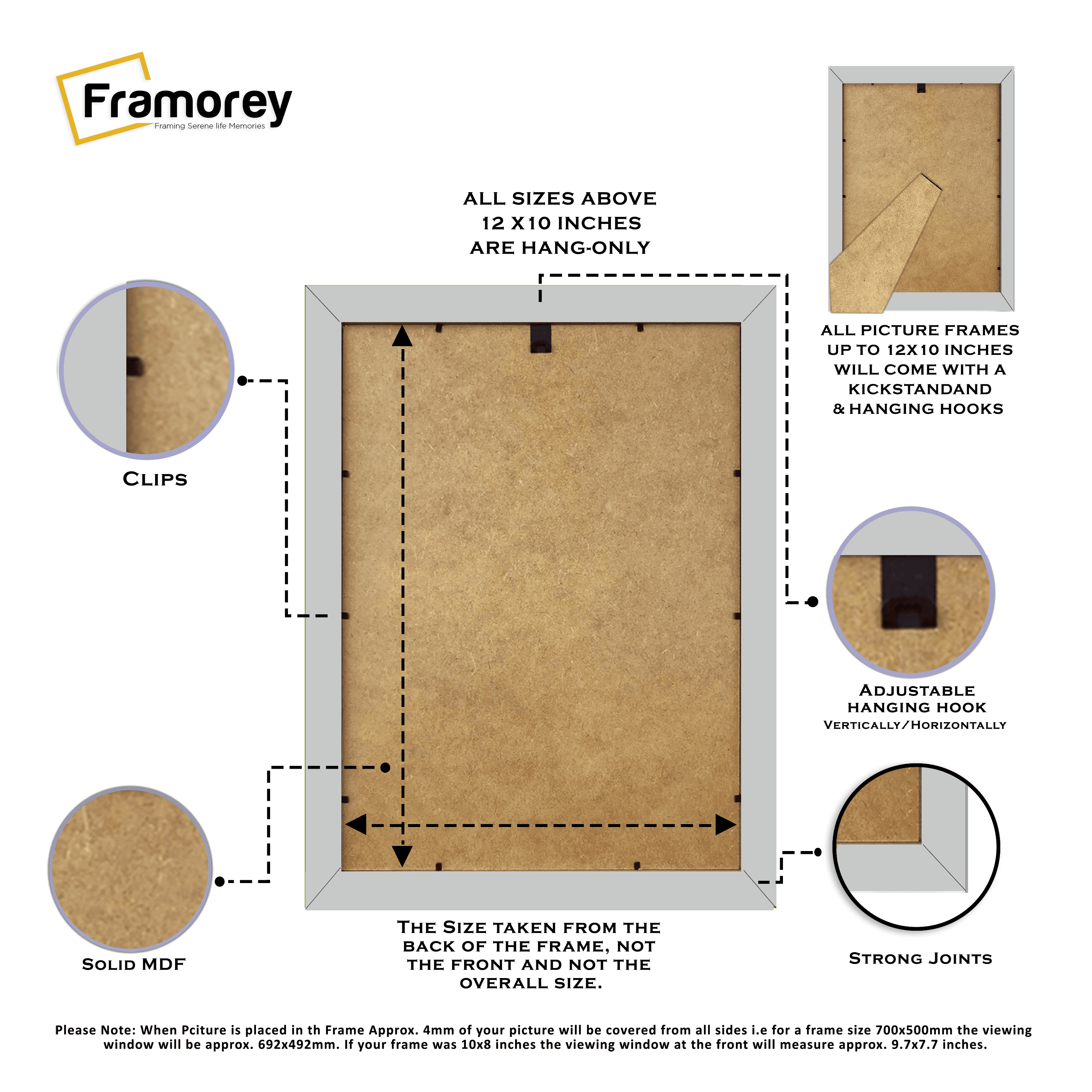 Silver Picture Frame with Black Mount