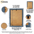 Rectangular back side view of a Print Photo frame Dahlia Collection with some detail on its parts and material also.