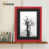 Antique Style Red Picture Frame Wall Art Photo Frame With Black Mount