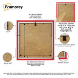 Square Size Red Picture Frame Wall Decor Frames