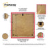Antique Style Square Size Red Picture Frame with White Mount