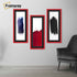 Thin Matt Panoramic Red Picture Frames With Black Mount