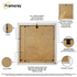 White Picture Frame Backside View Poster Frame Highlighting it's Features