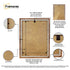 Rustic Oak Photo Frame Backside View Featuring it's part