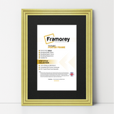 Step Style Gold Picture Frame Wall Art Poster Frame With Black Mount