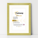 Step Style Gold Picture Frame Wall Art Poster Frame With White Mount
