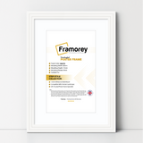 Step Style White Picture Frame Wall Art Poster Frame With White Mount