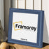 side view of grey Poster frame featuring side view texture and molding view