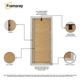 Antique Style Panoramic Silver Picture Frame Wall Art With Black Mount