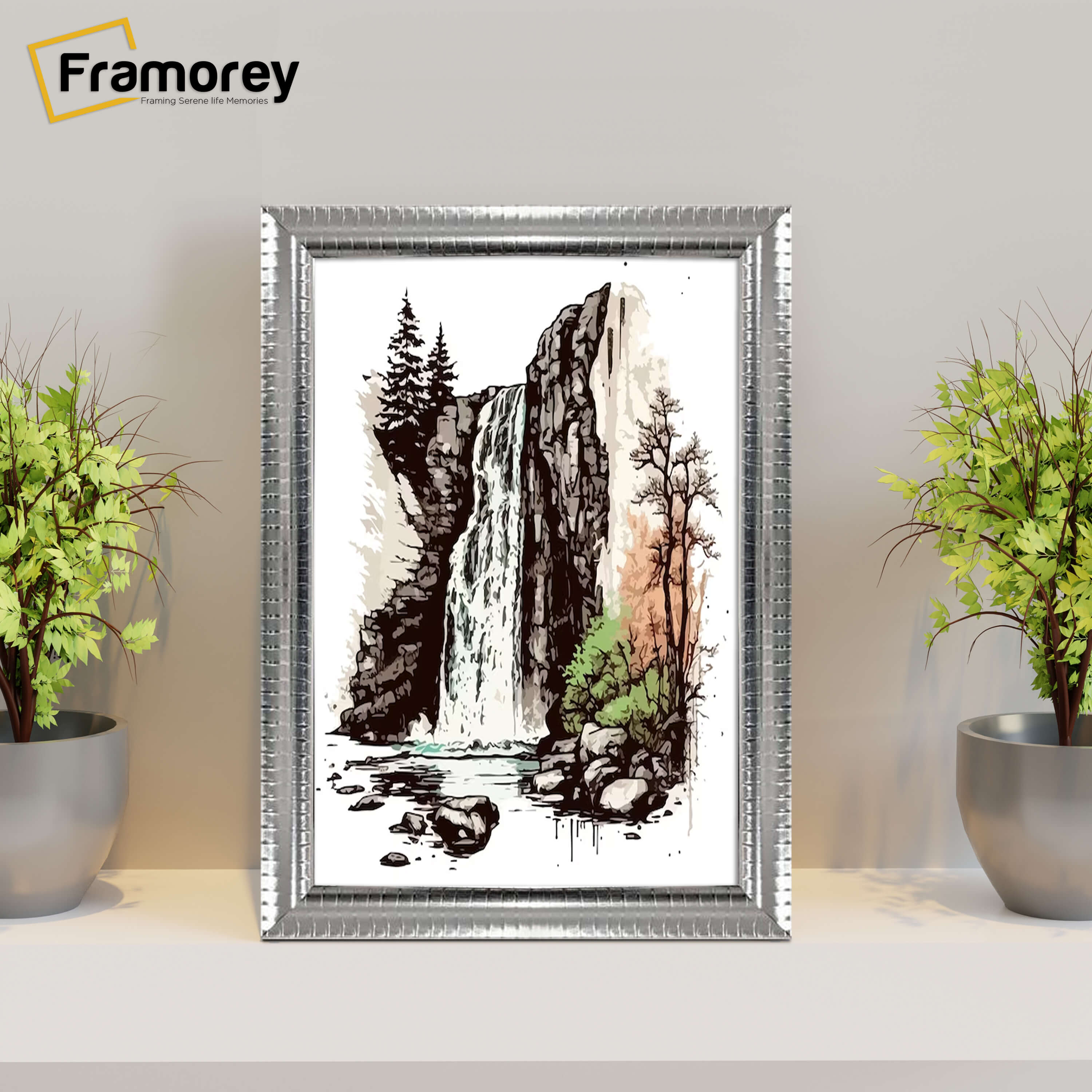 Silver Photo Frame Wall Hanging Frame Home Décor Frame