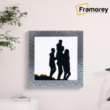 Square Size Silver Picture Frame Rockstar Style Photo Print Frame