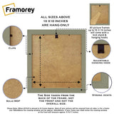 Square Photo Frame Backside View Poster Frame Highlighting it's Features