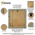 Square Size Oak Oslo Photo Frames Wall Art Frames With White Mount