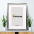 Silver Picture Frame With White Mount