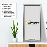 Silver Minimalist Panorama Style Picture Frame Photo Frame