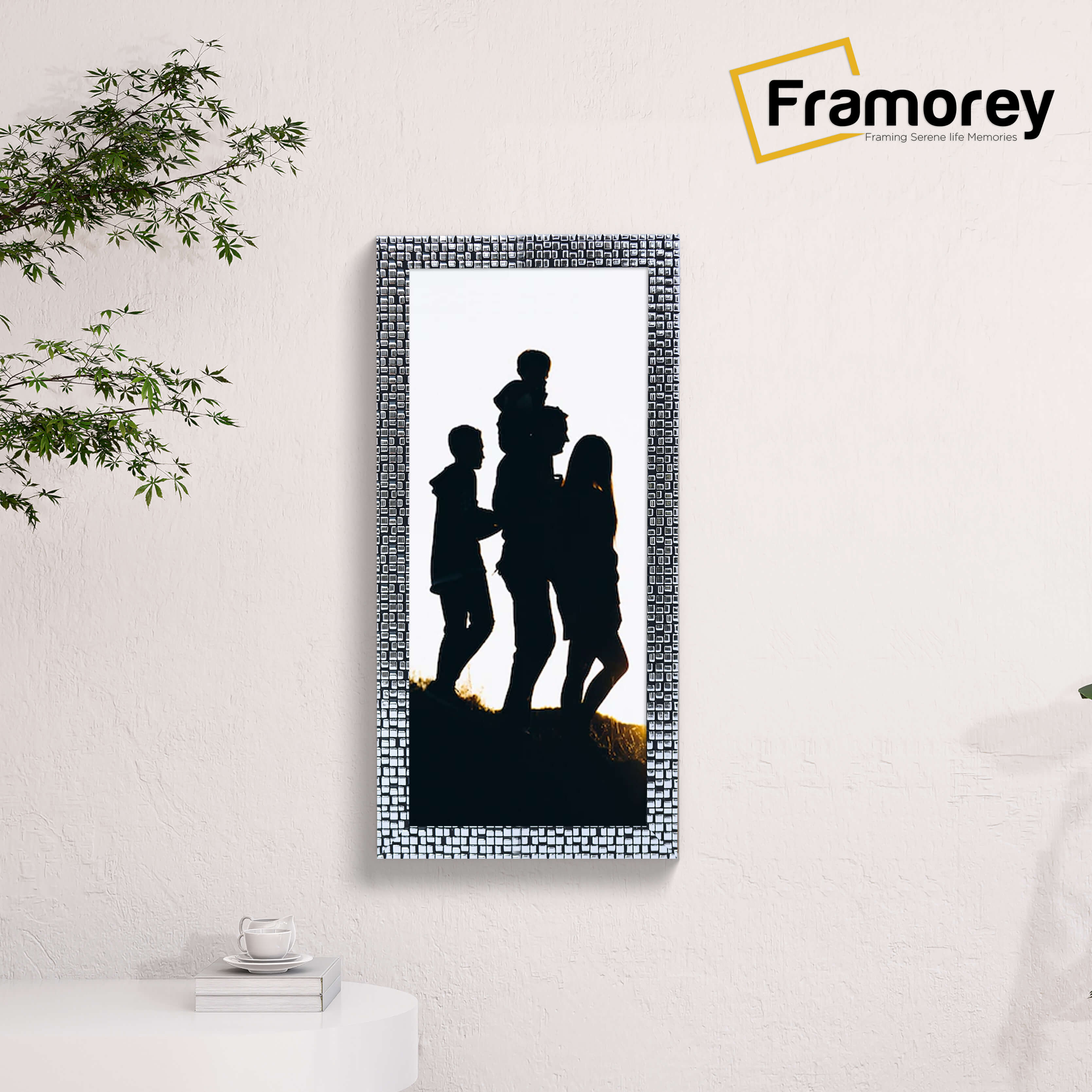 Panoramic Size Silver Picture Frame Photo Frame Rockstar Wall Art Frame