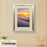 Silver Picture Frame Oslo Style Photo Frames With Ivory Mount