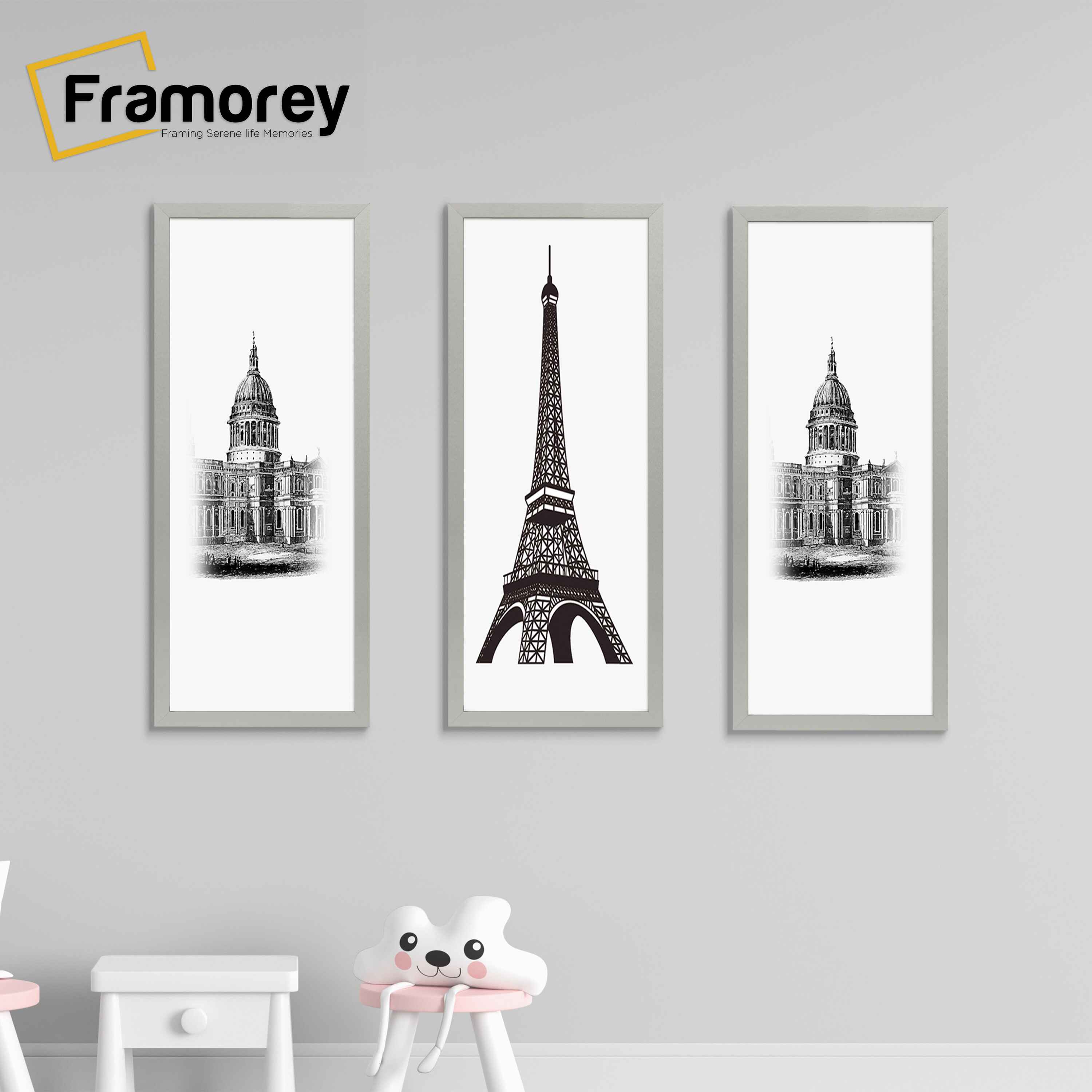 Thin Matt Panoramic Silver Picture Frame Poster Frames