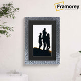 Silver Picture Frame Photo Frame Rockstar Wall Art Frame With Black Mount