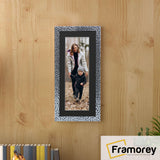 Panoramic Silver Picture Frame Rockstar Wall Art Frame With Black Mount