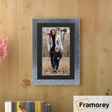 Silver Picture Frame Photo Frame Rockstar Wall Art Frame With Black Mount