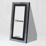 Panoramic Silver Picture Frame Rockstar Wall Art Frame With Black Mount