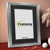 Silver Wall Photo Frame poster Frame With Black Mount