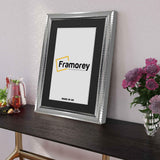Silver Wall Photo Frame poster Frame With Black Mount