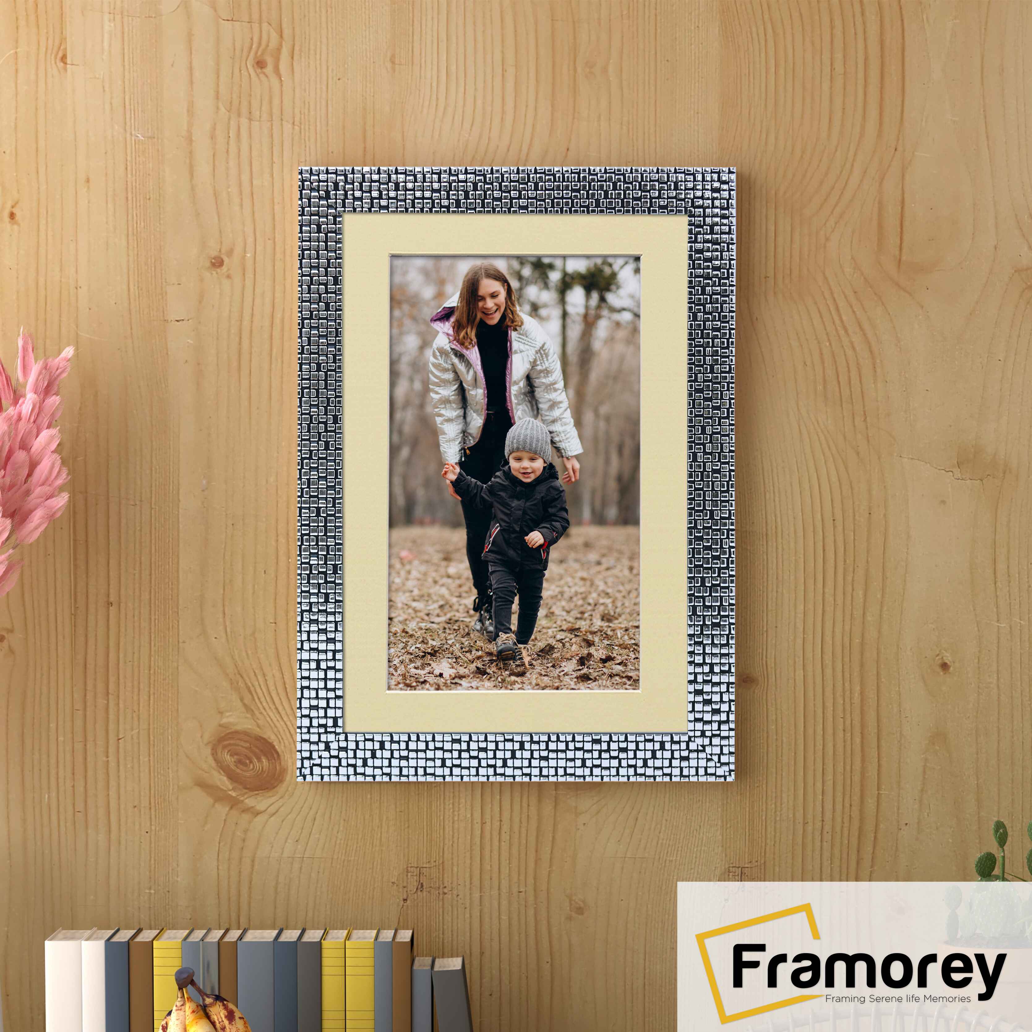 Silver Picture Frame Photo Frame Rockstar Wall Art Frame With Ivory Mount