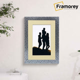 Silver Picture Frame Photo Frame Rockstar Wall Art Frame With Ivory Mount