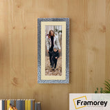 Panoramic Silver Picture Frame Rockstar Wall Art Frame With Ivory Mount