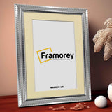 Silver Wall Photo Frame poster Frame With Ivory Mount
