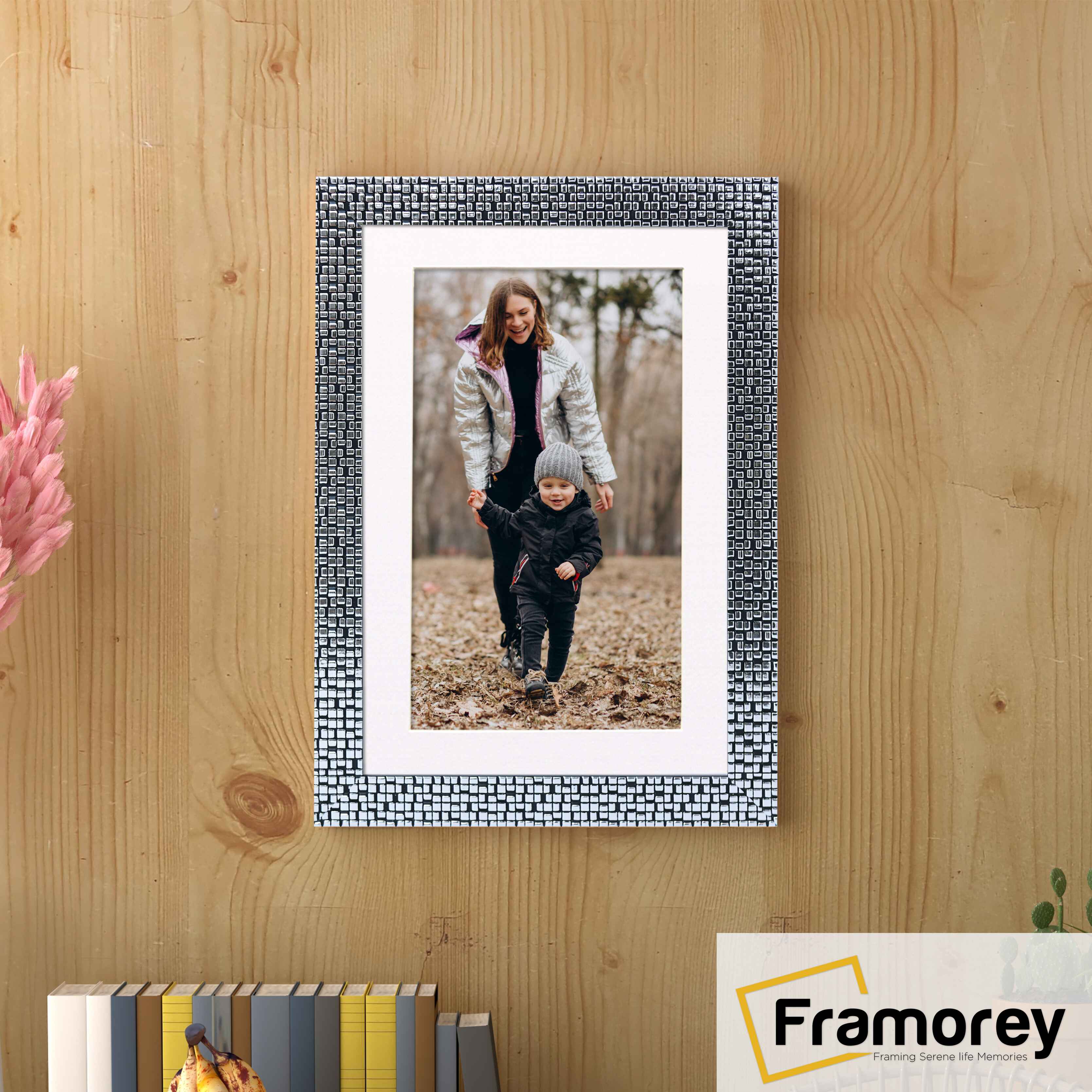 Silver Picture Frame Photo Frame Rockstar Wall Art Frame With White Mount