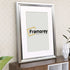 Silver Picture Frame Oslo Style Photo Frames With White Mount