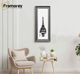 Panorama Silver Photo Frame Dahlia Wall Art Frame With White Mount