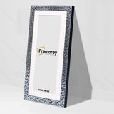 Panoramic Silver Picture Frame Rockstar Wall Art Frame With White Mount