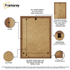 Thin Oak Photo Frame Backside View Poster Frame Highlighting it's Features